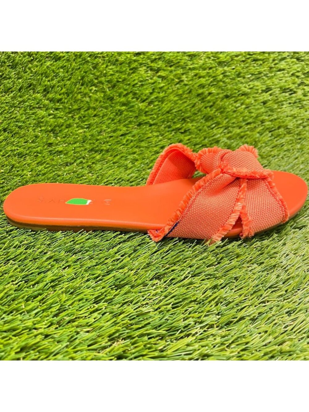 Rothy's The Knot Womens Size 8.5 Orange Beach Classic Outdoor Slide Sandals